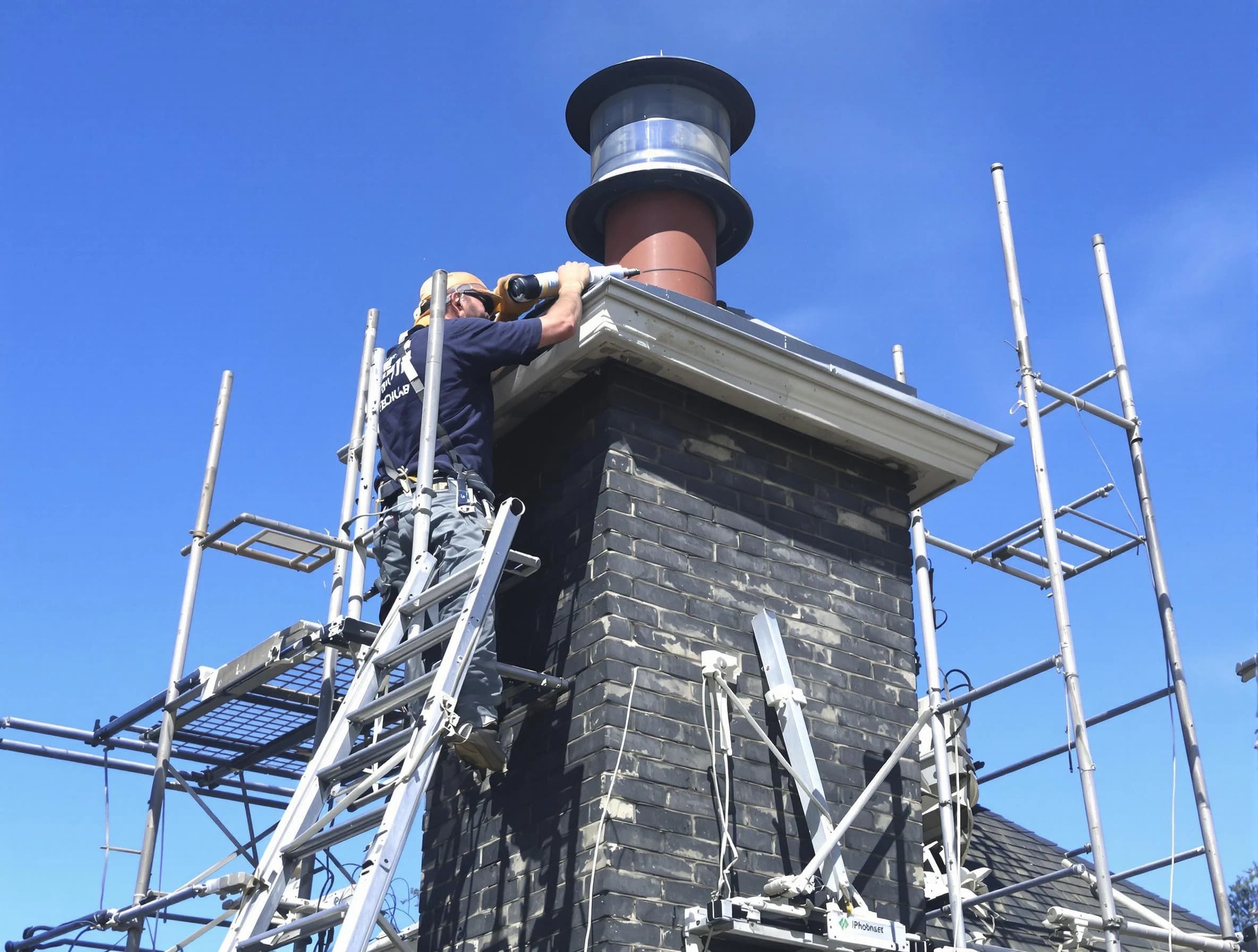 Sturdy chimney crown finished by Salem Chimney Sweep in Salem, MA