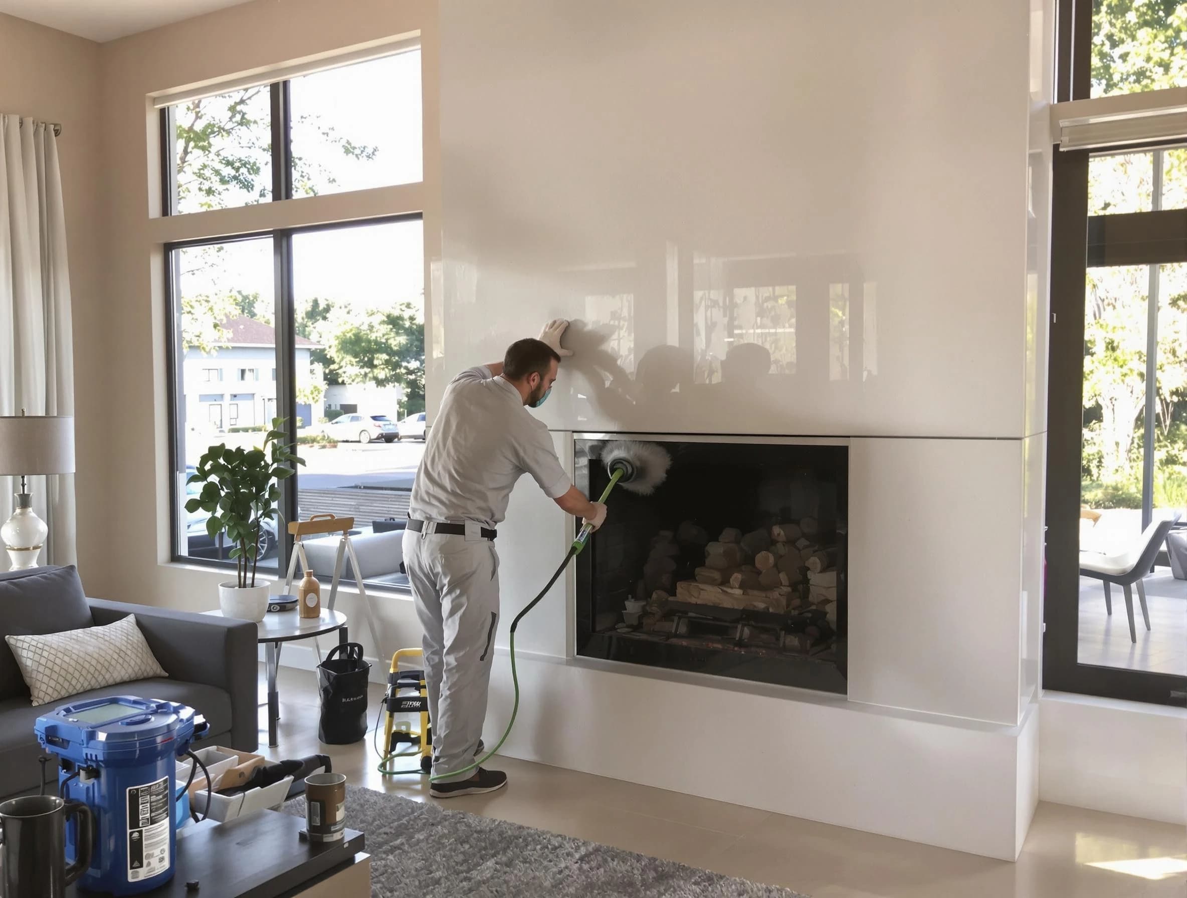 Salem Chimney Sweep performing thorough soot removal in Salem, MA