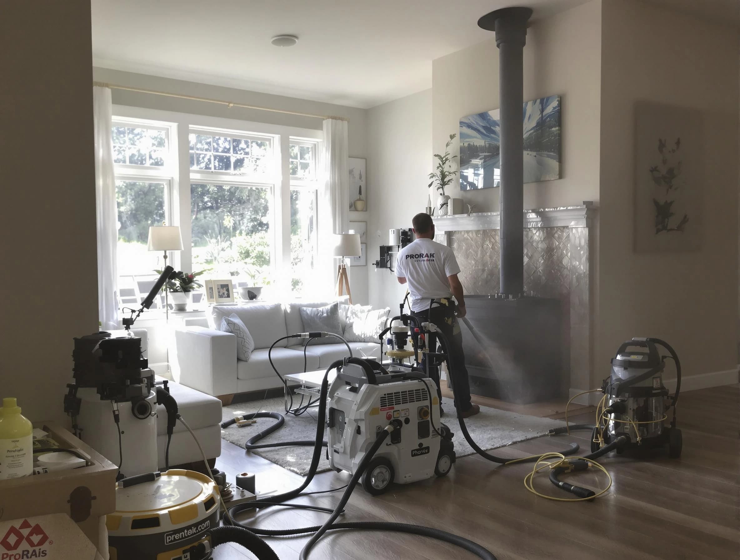 Soot removal service by Salem Chimney Sweep for a fireplace in Salem, MA