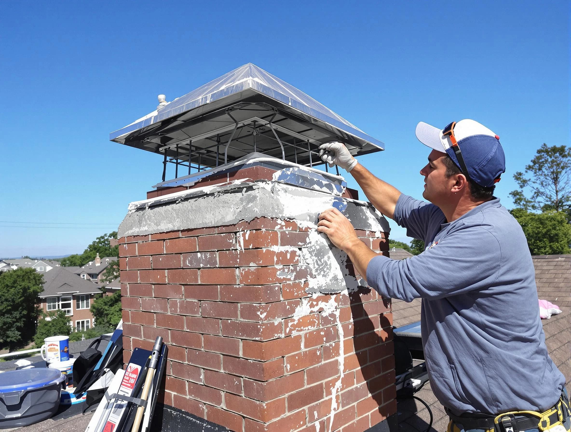 Chimney Crown Services service in Salem, MA