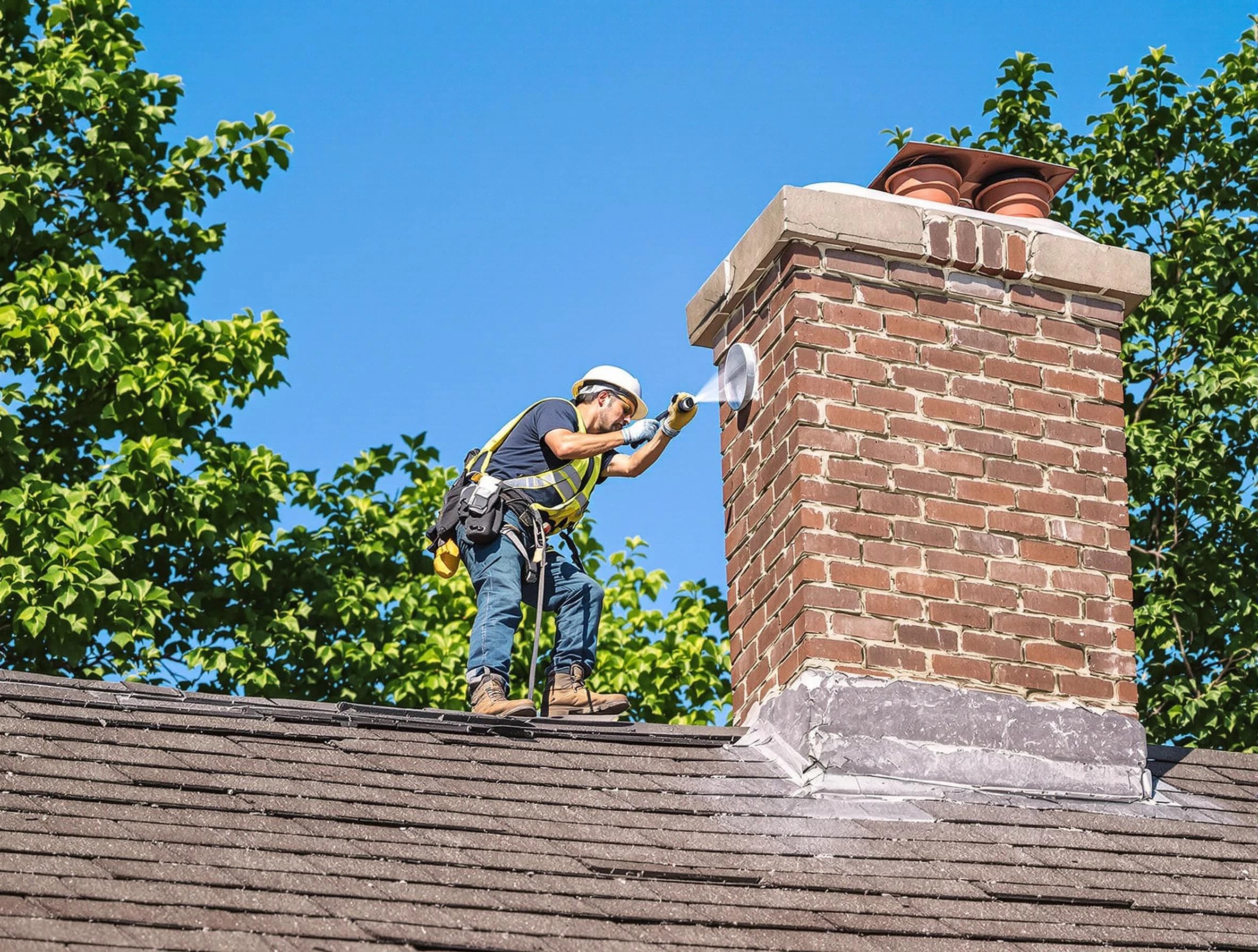 Salem Chimney Sweep performing an inspection with advanced tools in Salem, MA